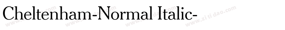 Cheltenham-Normal Italic字体转换